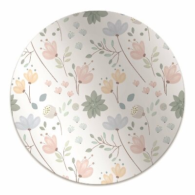 Office chair mat spring flowers