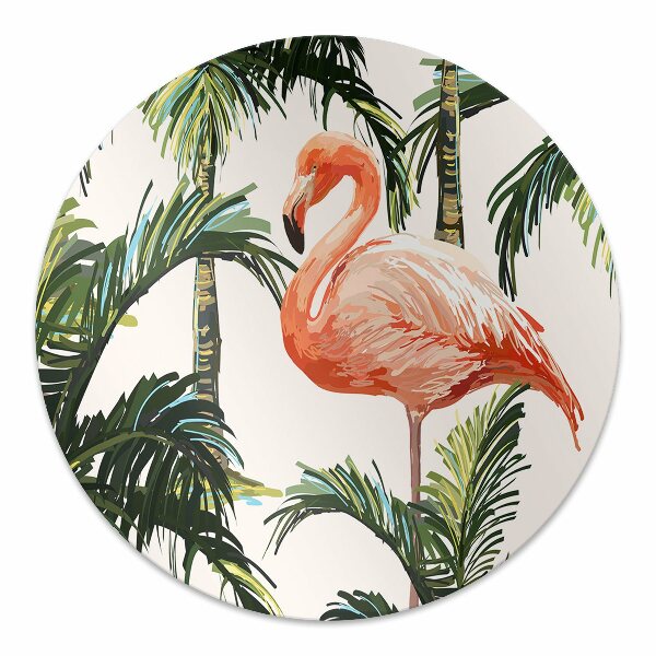Office chair mat Flamingos