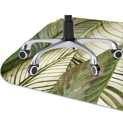 Office chair mat monstera