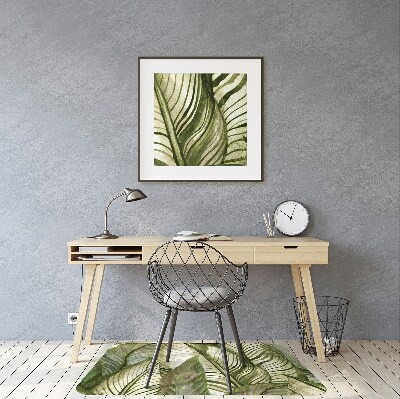 Office chair mat monstera