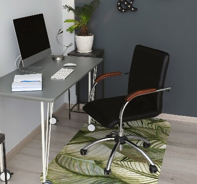 Office chair mat monstera