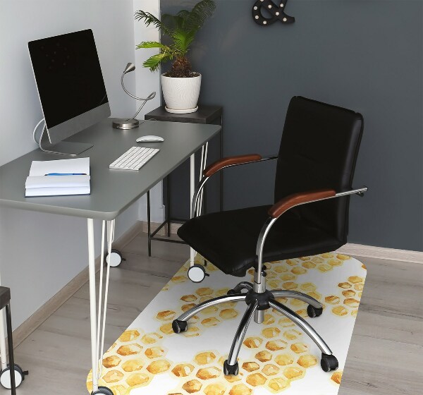 Desk chair mat Honeycombs