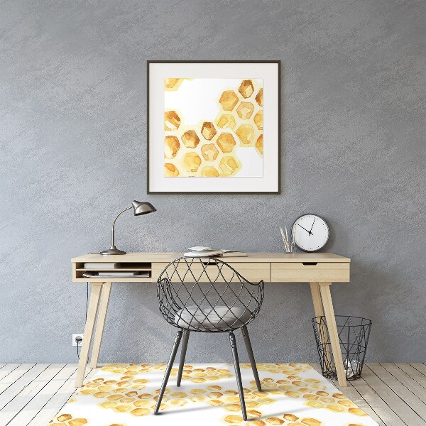 Desk chair mat Honeycombs