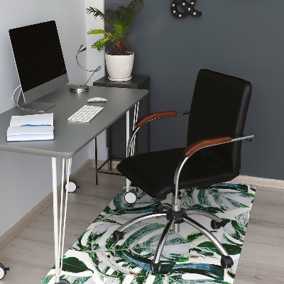 Computer chair mat palm leaves