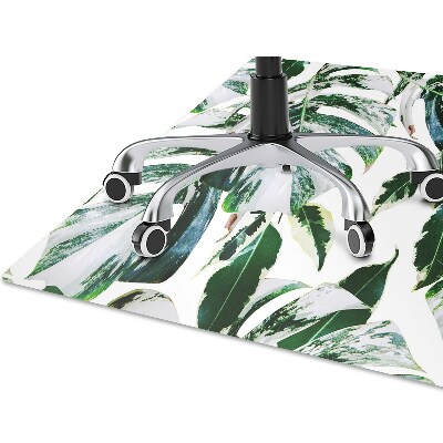 Computer chair mat palm leaves