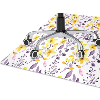 Chair mat abstract flowers