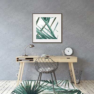 Computer chair mat palm leaf