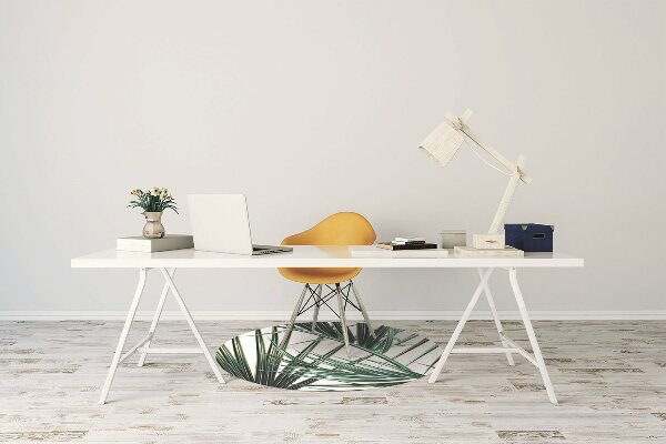 Computer chair mat palm leaf