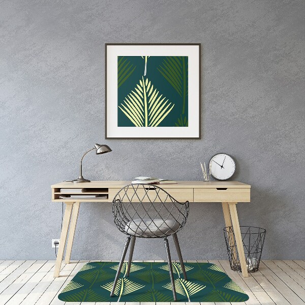 Computer chair mat palm leaf