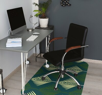 Computer chair mat palm leaf