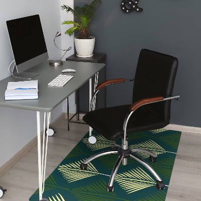 Computer chair mat palm leaf