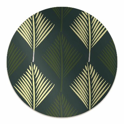 Computer chair mat palm leaf