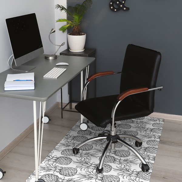 Office chair mat pineapples