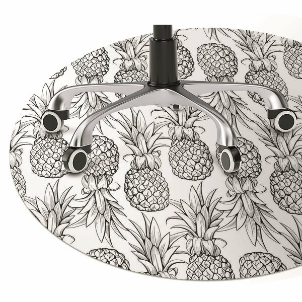 Office chair mat pineapples