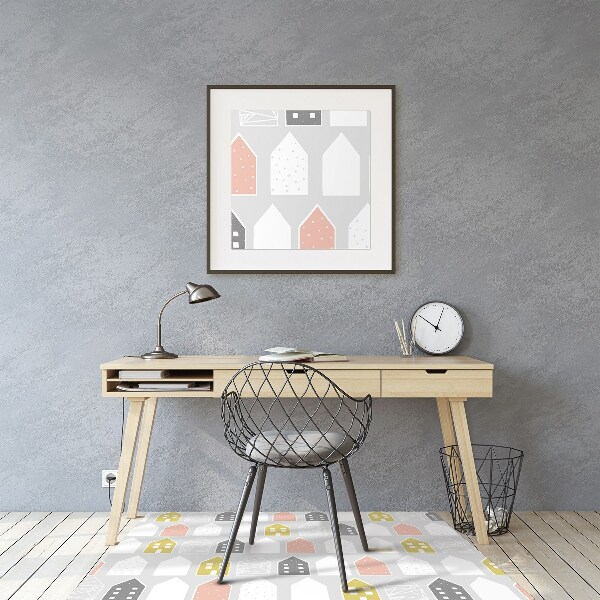 Office chair mat Scandinavian pattern