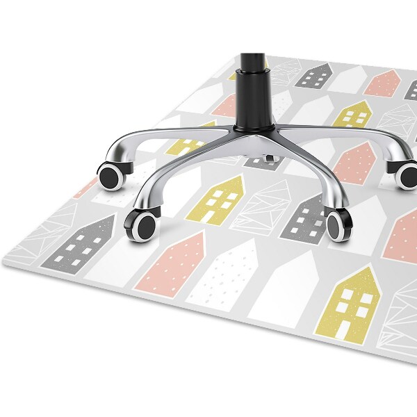 Office chair mat Scandinavian pattern