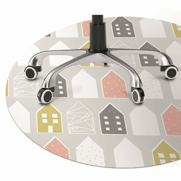 Office chair mat Scandinavian pattern