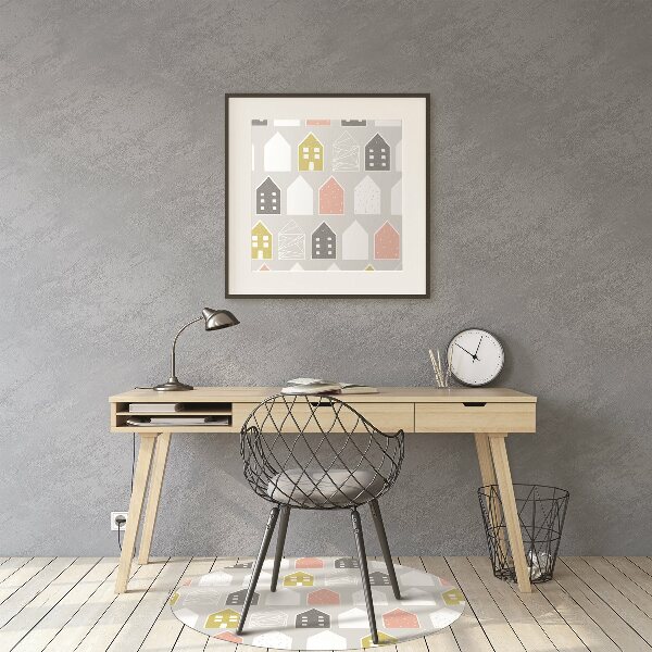 Office chair mat Scandinavian pattern