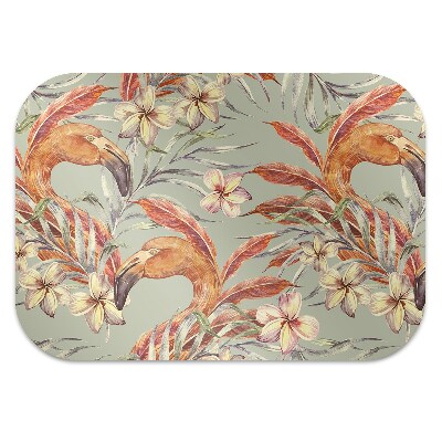 Office chair floor protector picture Flamingos