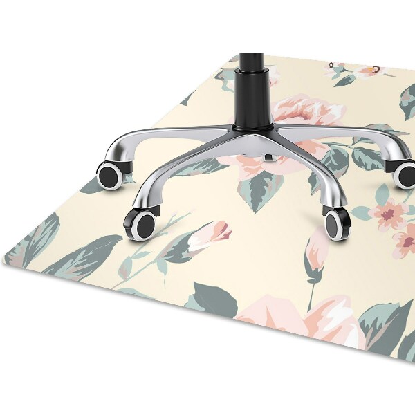 Computer chair mat Vintage Roses