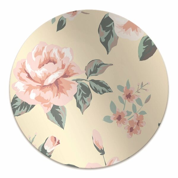 Computer chair mat Vintage Roses