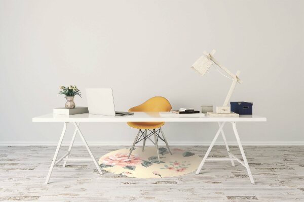 Computer chair mat Vintage Roses