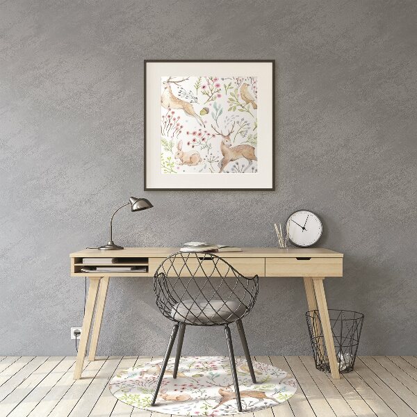 Office chair mat Wild animals