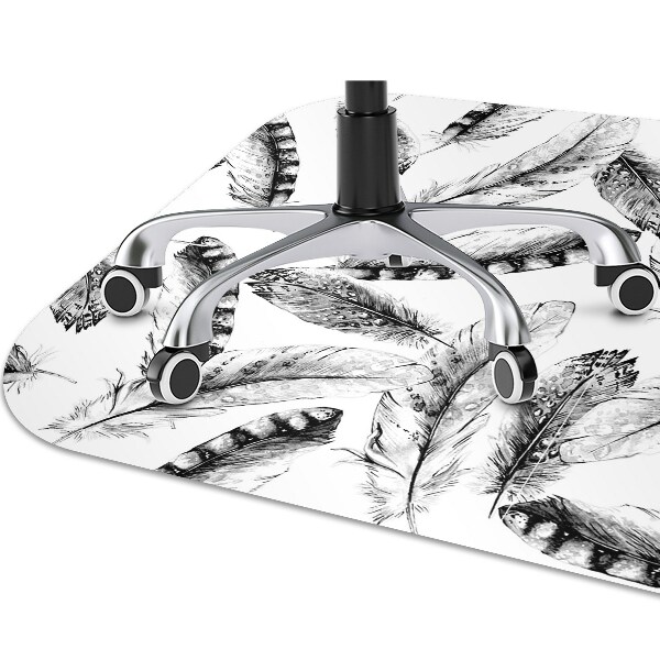 Office chair mat Feathers