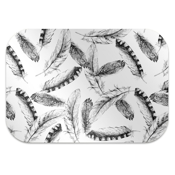 Office chair mat Feathers