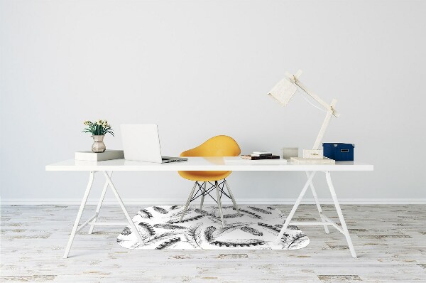 Office chair mat Feathers