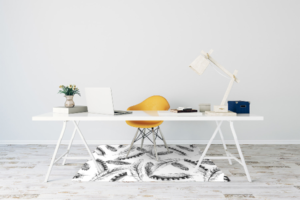 Office chair mat Feathers