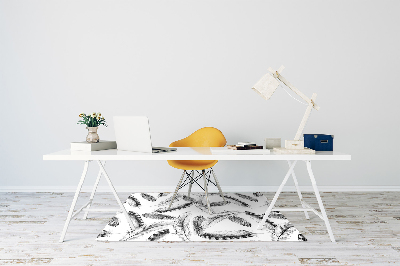 Office chair mat Feathers
