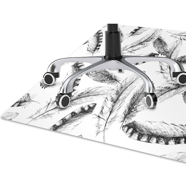 Office chair mat Feathers