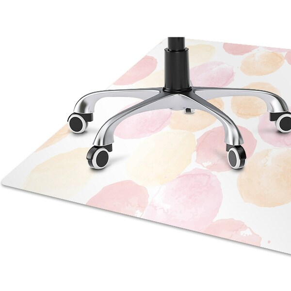 Chair mat floor panels protector pastel dots