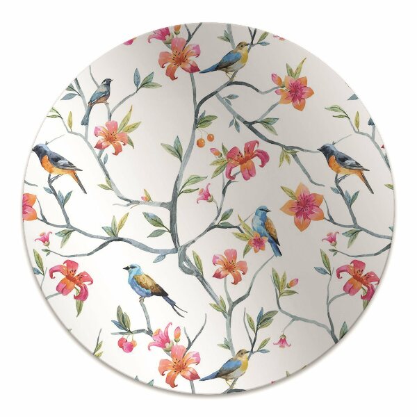Office chair floor protector Birds on branches