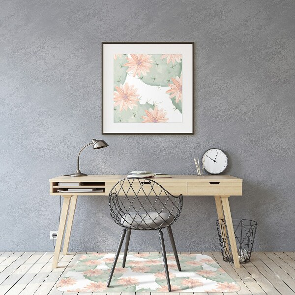 Desk chair mat Mexico cactus