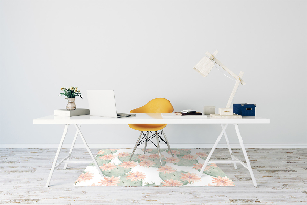 Desk chair mat Mexico cactus