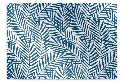 Chair mat geometric leaves