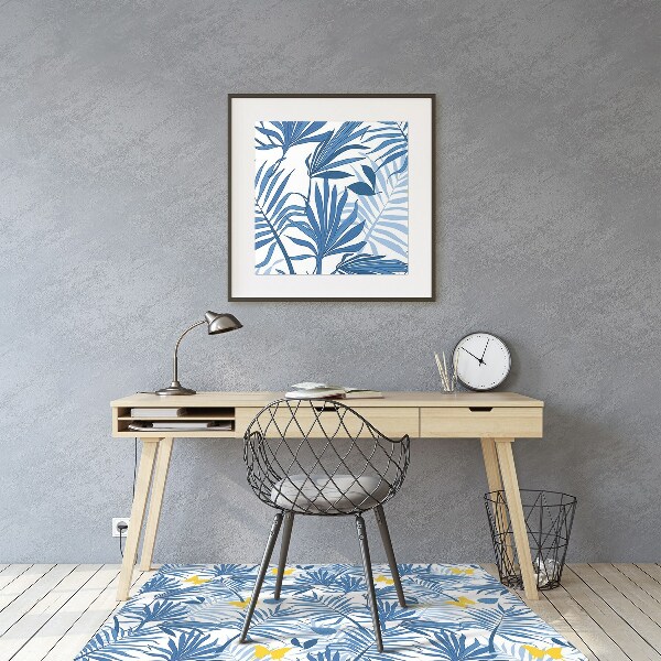 Office chair floor protector Butterflies in the tropics