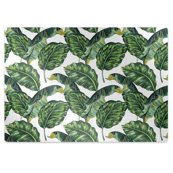 Office chair mat monstera