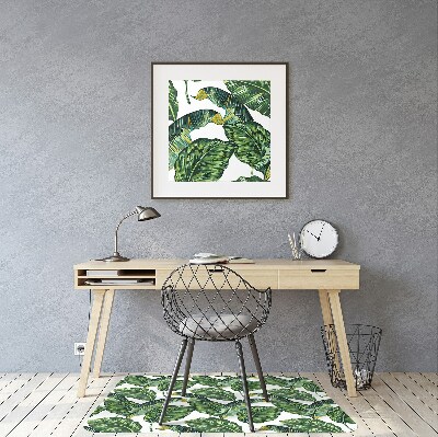 Office chair mat monstera