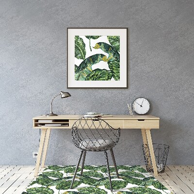 Office chair mat monstera