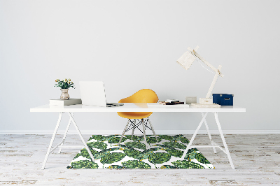 Office chair mat monstera