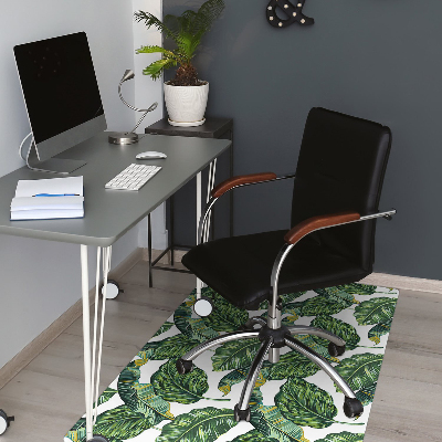 Office chair mat monstera