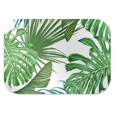 Office chair mat monstera