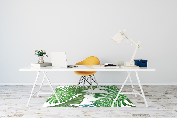 Office chair mat monstera