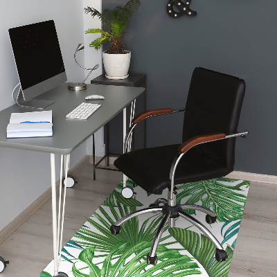 Office chair mat monstera