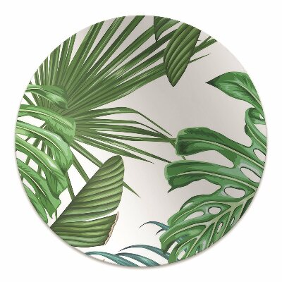 Office chair mat monstera