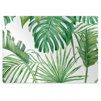 Chair mat floor panels protector Palma and Monstera