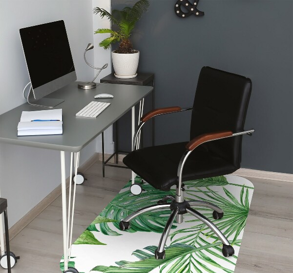 Chair mat floor panels protector Palma and Monstera
